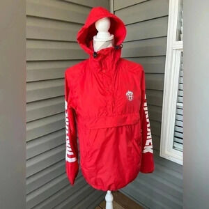 HUF X THRASHER Windbreaker Anorak Red Sz S